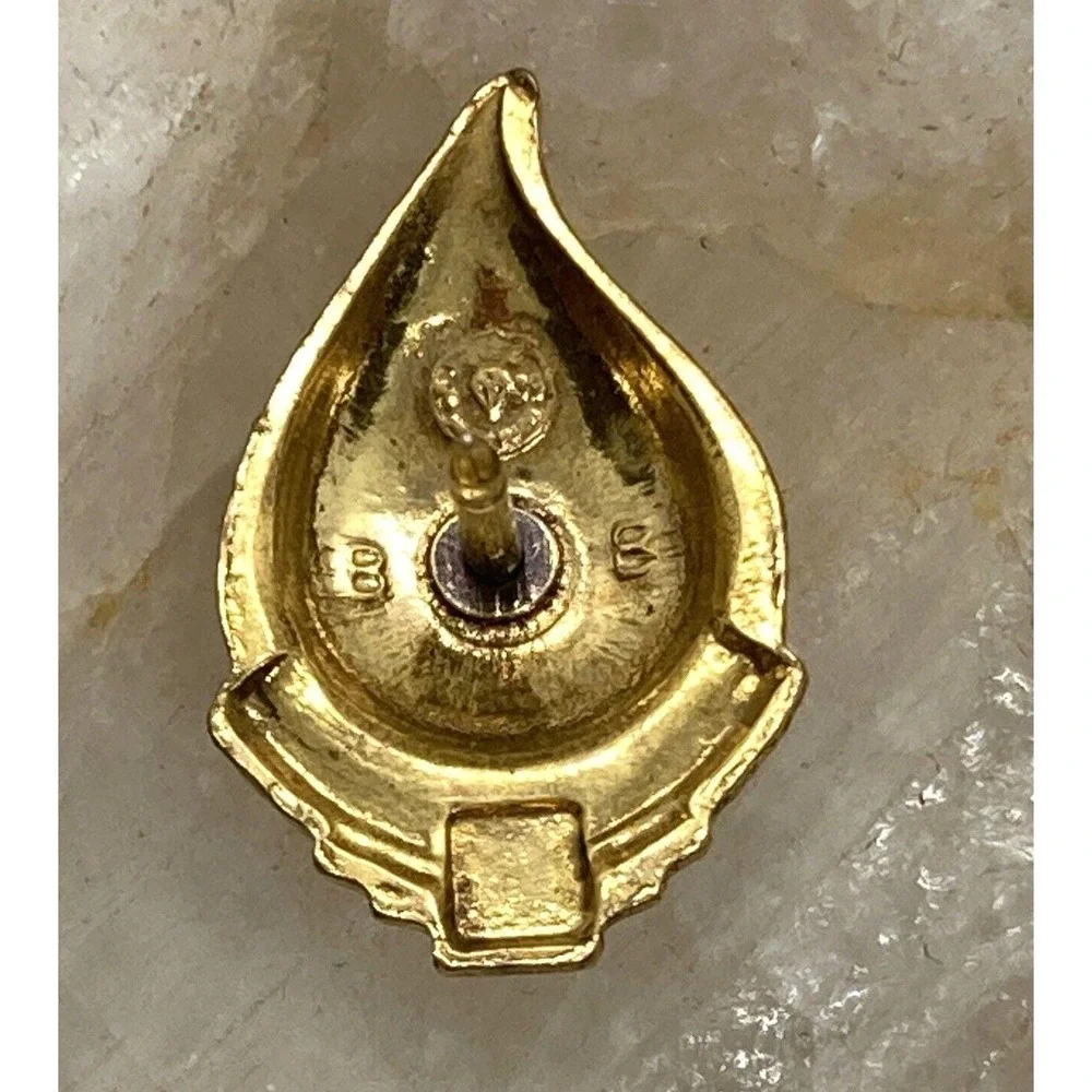 Vintage Red Cross 9 Gallon Donor Blood Donor‎ Gold Tone Pin Lapel Pin